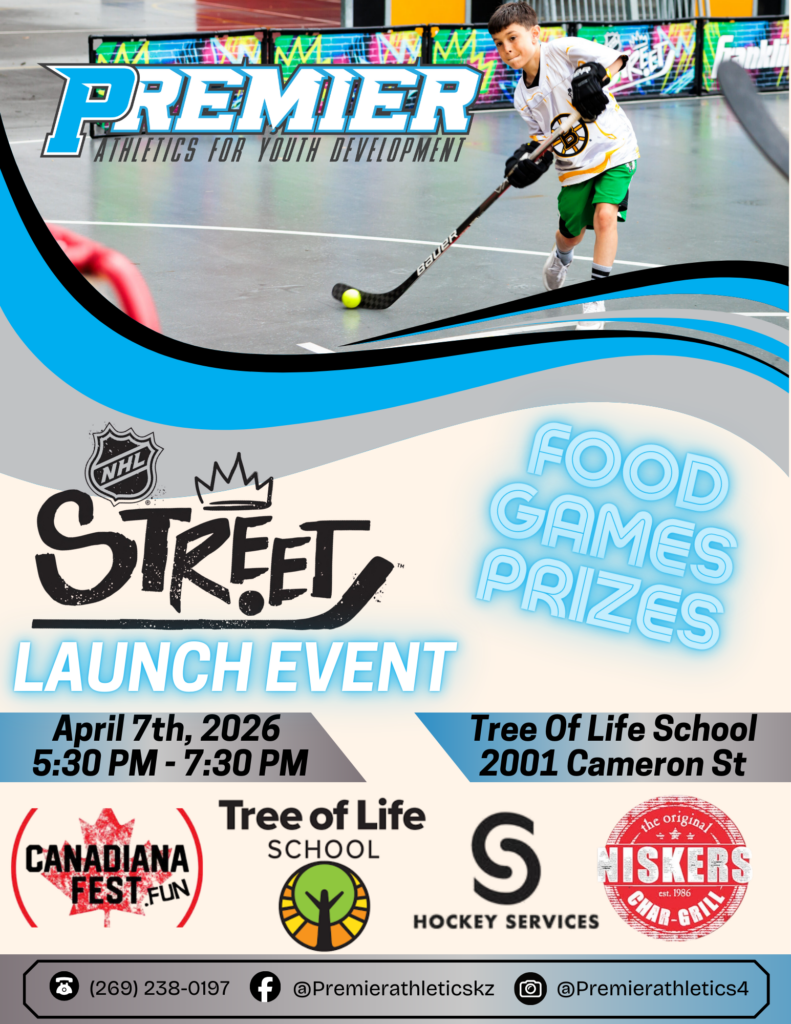 Street Hockey Launch Event Flyer